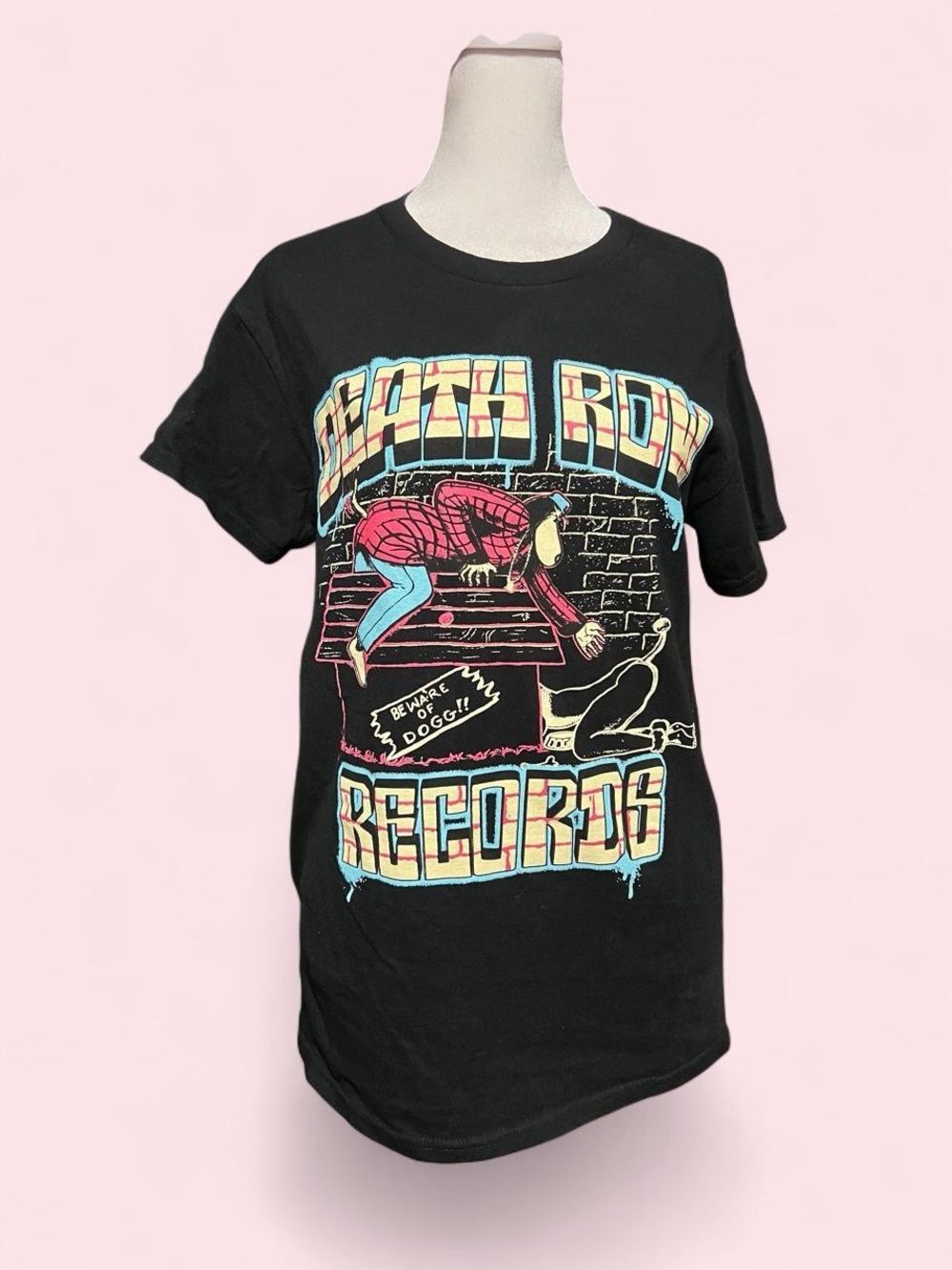 Small Death Row Records Black Graphic Tee